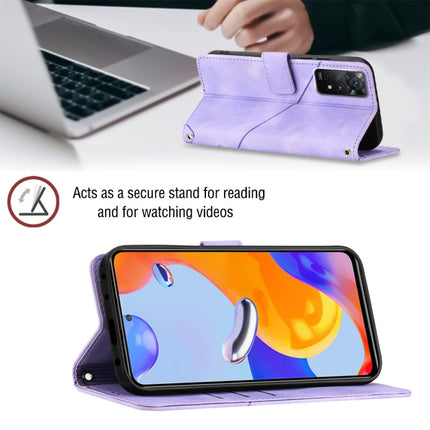 Skin-feel Embossed Leather Phone Case, For Xiaomi Redmi Note 11 Pro 5G / 4G, For Xiaomi Redmi Note 11s / 11 4G, For Xiaomi Redmi Note 11T Pro 5G / 11T Pro+ 5G