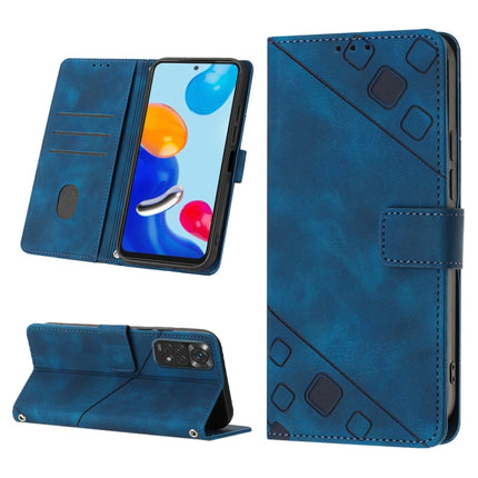 Skin-feel Embossed Leather Phone Case, For Xiaomi Redmi Note 11 Pro 5G / 4G, For Xiaomi Redmi Note 11s / 11 4G, For Xiaomi Redmi Note 11T Pro 5G / 11T Pro+ 5G