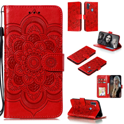 Mandala Embossing Pattern Horizontal Flip PU Leather Case with Holder & Card Slots & Walle & Lanyard, For Samsung Galaxy A11, For Samsung Galaxy A41, For Samsung Galaxy A70e
