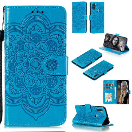 Mandala Embossing Pattern Horizontal Flip PU Leather Case with Holder & Card Slots & Walle & Lanyard, For Samsung Galaxy A11, For Samsung Galaxy A41, For Samsung Galaxy A70e