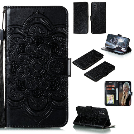 Mandala Embossing Pattern Horizontal Flip PU Leather Case with Holder & Card Slots & Walle & Lanyard, For Samsung Galaxy A11, For Samsung Galaxy A41, For Samsung Galaxy A70e