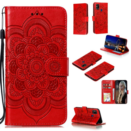 Mandala Embossing Pattern Horizontal Flip PU Leather Case with Holder & Card Slots & Walle & Lanyard, For Samsung Galaxy M31