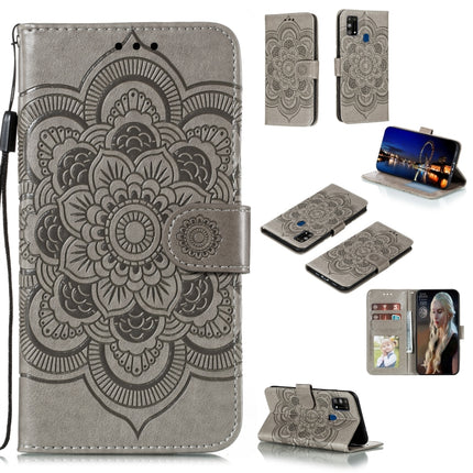 Mandala Embossing Pattern Horizontal Flip PU Leather Case with Holder & Card Slots & Walle & Lanyard, For Samsung Galaxy M31