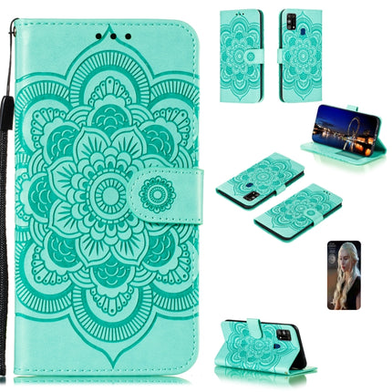 Mandala Embossing Pattern Horizontal Flip PU Leather Case with Holder & Card Slots & Walle & Lanyard, For Samsung Galaxy M31