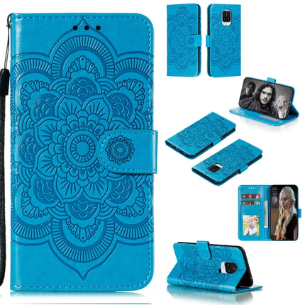 Mandala Embossing Pattern Horizontal Flip PU Leather Case with Holder & Card Slots & Walle & Lanyard, For Xiaomi Redmi Note 9S