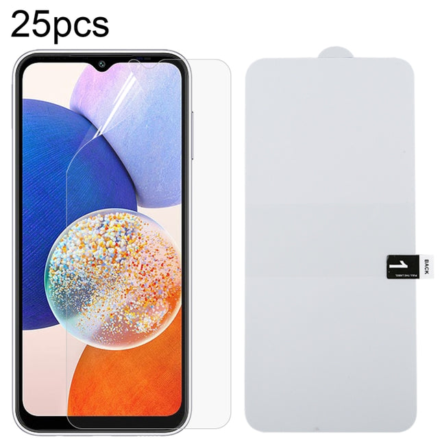 25pcs Full Screen Protector Explosion-proof Hydrogel Film, For Samsung Galaxy A14 5G / 4G / Galaxy M14 (25 PCS), For Samsung Galaxy A22 (25 PCS), For Samsung Galaxy A34 (25 PCS), For Samsung Galaxy A54 (25 PCS)