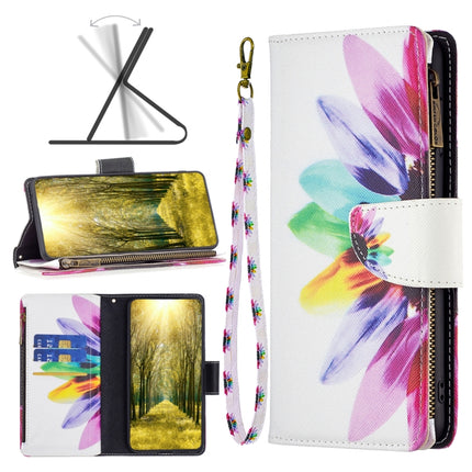 Colored Drawing Pattern Zipper Phone Leather Case, For Xiaomi 13 Lite / Civi 2