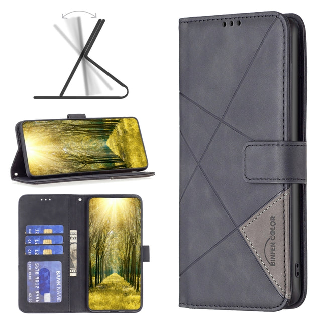 Magnetic Buckle Rhombus Texture Leather Phone Case, For Xiaomi 13 Lite / Civi 2