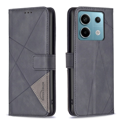 Magnetic Buckle Rhombus Texture Leather Phone Case, For Xiaomi Redmi Note 13 Pro+ 5G, For Xiaomi Redmi Note 13 Pro 5G, For Xiaomi 13T / 13T Pro / Redmi K60 Ultra, For Xiaomi Redmi K70 / K70 Pro