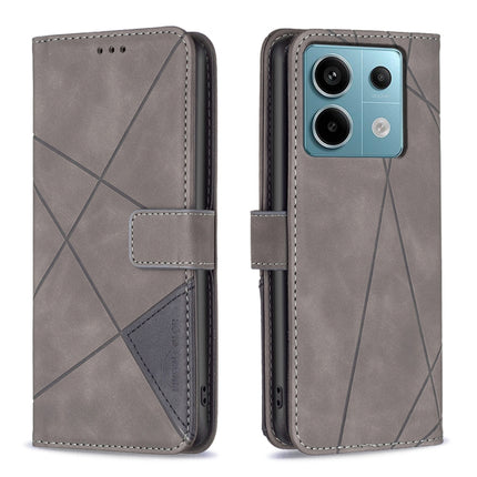 Magnetic Buckle Rhombus Texture Leather Phone Case, For Xiaomi Redmi Note 13 Pro+ 5G, For Xiaomi Redmi Note 13 Pro 5G, For Xiaomi 13T / 13T Pro / Redmi K60 Ultra, For Xiaomi Redmi K70 / K70 Pro