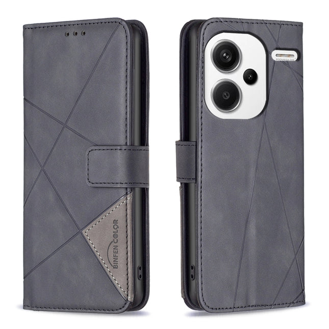 Magnetic Buckle Rhombus Texture Leather Phone Case, For Xiaomi Redmi Note 13 Pro+ 5G, For Xiaomi Redmi Note 13 Pro 5G, For Xiaomi 13T / 13T Pro / Redmi K60 Ultra, For Xiaomi Redmi K70 / K70 Pro