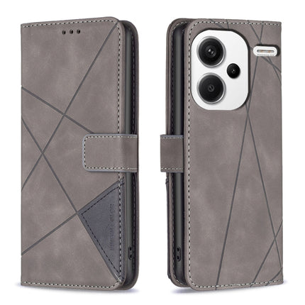Magnetic Buckle Rhombus Texture Leather Phone Case, For Xiaomi Redmi Note 13 Pro+ 5G, For Xiaomi Redmi Note 13 Pro 5G, For Xiaomi 13T / 13T Pro / Redmi K60 Ultra, For Xiaomi Redmi K70 / K70 Pro