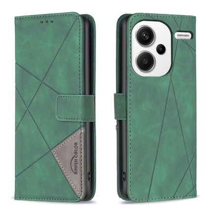 Magnetic Buckle Rhombus Texture Leather Phone Case, For Xiaomi Redmi Note 13 Pro+ 5G, For Xiaomi Redmi Note 13 Pro 5G, For Xiaomi 13T / 13T Pro / Redmi K60 Ultra, For Xiaomi Redmi K70 / K70 Pro