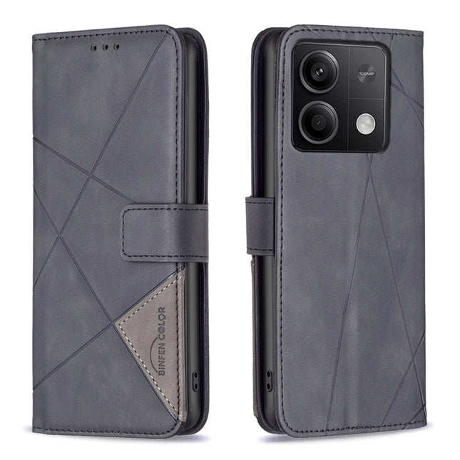Magnetic Buckle Rhombus Texture Leather Phone Case, For Xiaomi Redmi Note 13 4G Global, For Xiaomi Redmi K70E, For Xiaomi Redmi Note 13, For Xiaomi Redmi 13C