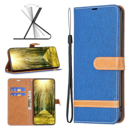 Color Block Denim Texture Leather Phone Case, For Xiaomi 13 Lite / Civi 2