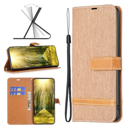 Color Block Denim Texture Leather Phone Case, For Xiaomi 13 Lite / Civi 2