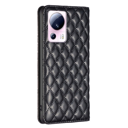 Diamond Lattice Magnetic Leather Flip Phone Case, For Xiaomi 13 Lite / Civi 2
