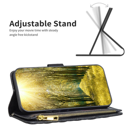 Diamond Lattice Zipper Wallet Leather Flip Phone Case, For Xiaomi 13 Lite / Civi 2
