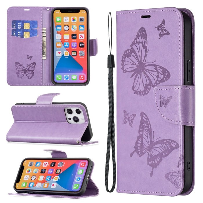 Two Butterflies Embossing Leather Phone Case, For Xiaomi 13 Lite / Civi 2