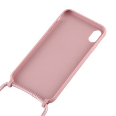 Candy Color TPU Protective Case with Lanyard, For iPhone XS Max, For iPhone XR, For iPhone 11, For iPhone 11 Pro