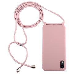 Candy Color TPU Protective Case with Lanyard, For iPhone XS Max, For iPhone XR, For iPhone 11, For iPhone 11 Pro