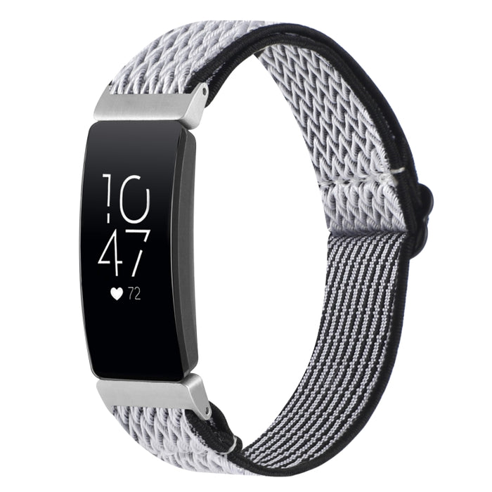 Buckle Wave Braided Nylon Watch Band, For Fitbit Charge 5, For Fitbit Inspire 2, For Fitbit Inspire