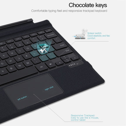 Magnetic Bluetooth Keyboard Leather Case, For Microsoft Surface Go / 2 / 3 / 4, For Microsoft Surface Pro 8 / 9 / X, For Microsoft Surface Pro 3 / 4 / 5 / 6 / 7 / 7+