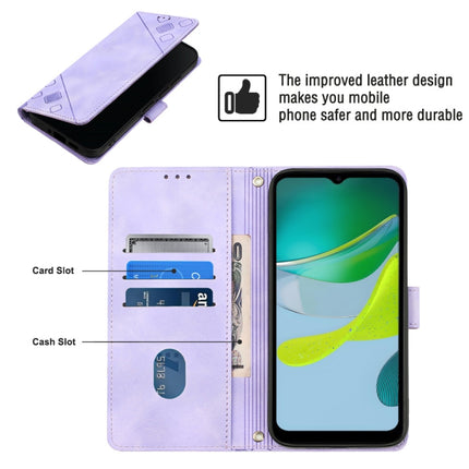 Skin-feel Embossed Leather Phone Case, For Motorola Moto E13, For Motorola Edge+ 2023, For Motorola Moto G 5G 2023, For Motorola Moto G53 5G
