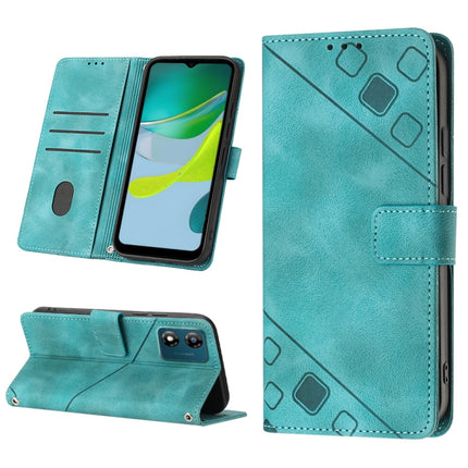 Skin-feel Embossed Leather Phone Case, For Motorola Moto E13, For Motorola Edge+ 2023, For Motorola Moto G 5G 2023, For Motorola Moto G53 5G