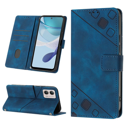 Skin-feel Embossed Leather Phone Case, For Motorola Moto E13, For Motorola Edge+ 2023, For Motorola Moto G 5G 2023, For Motorola Moto G53 5G