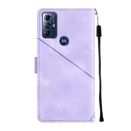 Skin-feel Embossed Leather Phone Case, For Motorola Moto G Play 2023, For Motorola Moto G72