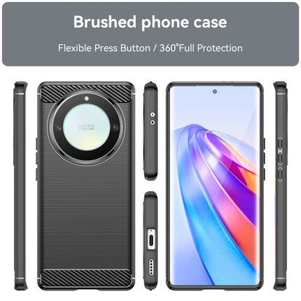 Brushed Texture Carbon Fiber TPU Phone Case, For Honor Magic5 Lite, For Honor X9a, For Honor X40