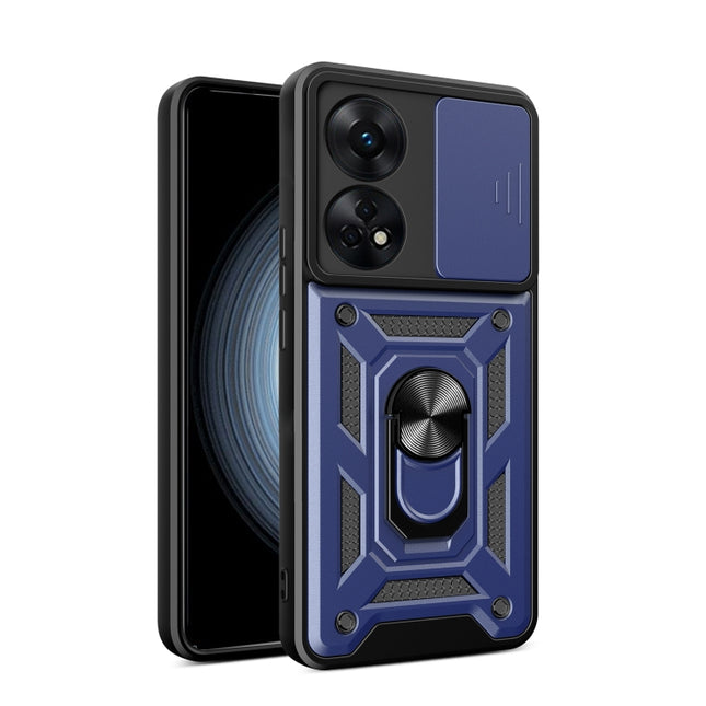 Sliding Camera Cover Design Phone Case, For OPPO Reno8 T 4G, For Tecno Camon 18 / 18 P, For Tecno Pova 4
