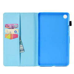 Painted Horizontal Flat Leather Case with Sleep Function & Card Slot & Buckle Anti-skid Strip & Bracket & Wallet, For Huawei MediaPad M5 8.4, For Huawei MediaPad M5 10, For Huawei MediaPad M6 8.4, For Huawei MediaPad M6 10.8, For iPad 2 / 3 / 4