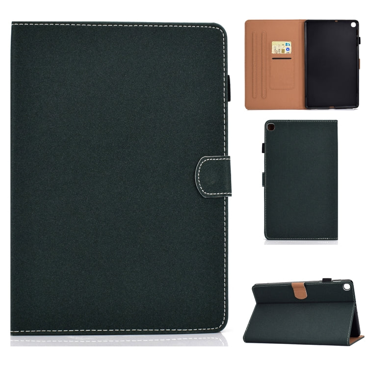 Solid Color Tablet PC Universal Magnetic Horizontal Flip Leather Case with Card Slots & Holder, For Galaxy Tab A 10.1(2019) T510, For Galaxy Tab S5e T720