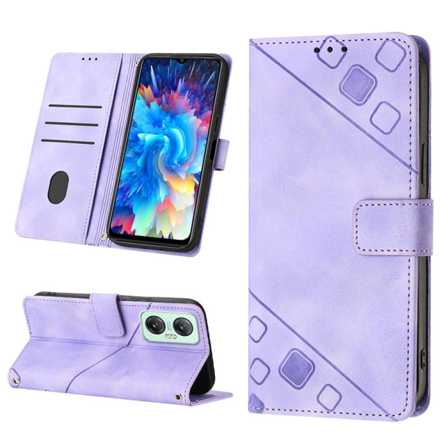 Skin-feel Embossed Leather Phone Case, For Infinix Hot 20 5G X666, For Infinix Hot 20 Play, For Infinix Hot 20S / 20 Pro X6827, For Infinix Note 11