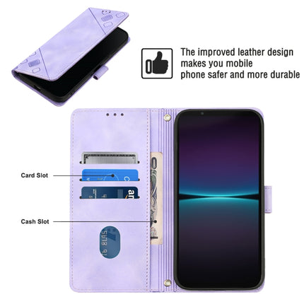 Skin-feel Embossed Leather Phone Case, For Sony Xperia 1 IV, For Sony Xperia 5 IV, For Sony Xperia 10 IV, For OPPO A78