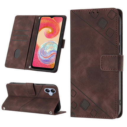 Skin-feel Embossed Leather Phone Case, For Xiaomi Redmi Note 12 Global, For Xiaomi Redmi 12C / 11A 4G, For Samsung Galaxy A04e / F04 / M04, For Samsung Galaxy A04 Core