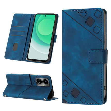 Skin-feel Embossed Leather Phone Case, For Tecno Camon 18 / 18 P, For Tecno Camon 18 Premier, For Tecno Camon 19, For Tecno Camon 19 Neo