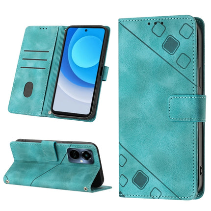 Skin-feel Embossed Leather Phone Case, For Tecno Camon 19 Pro 5G, For Tecno Pop 6, For Tecno Pop 6 Pro, For Tecno Pova 3 LE7