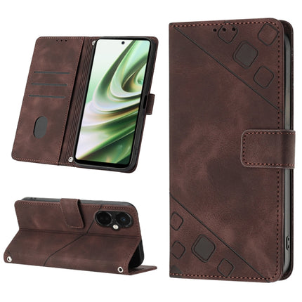 Skin-feel Embossed Leather Phone Case, For OnePlus 11, For OnePlus Nord CE 3 5G, For OnePlus Nord N20 5G, For OnePlus 10 Pro 5G