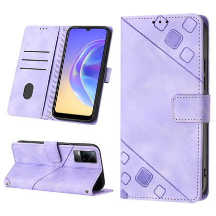 Skin-feel Embossed Leather Phone Case, For vivo S10e 5G / V23e 4G&5G / Y75 4G, For vivo V20 / V21e 4G / Y73 2021, For vivo Y02s, For vivo Y15s 2021 / Y15a