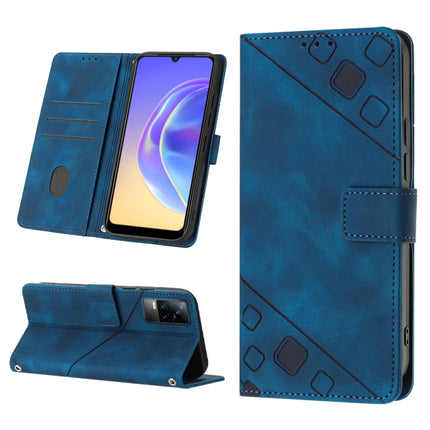 Skin-feel Embossed Leather Phone Case, For vivo S10e 5G / V23e 4G&5G / Y75 4G, For vivo V20 / V21e 4G / Y73 2021, For vivo Y02s, For vivo Y15s 2021 / Y15a