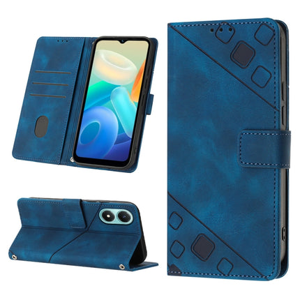 Skin-feel Embossed Leather Phone Case, For vivo S10e 5G / V23e 4G&5G / Y75 4G, For vivo V20 / V21e 4G / Y73 2021, For vivo Y02s, For vivo Y15s 2021 / Y15a