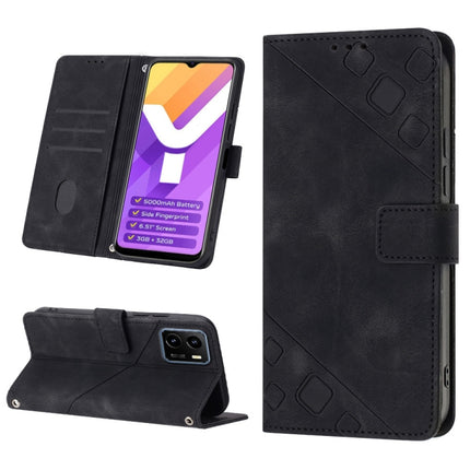 Skin-feel Embossed Leather Phone Case, For vivo S10e 5G / V23e 4G&5G / Y75 4G, For vivo V20 / V21e 4G / Y73 2021, For vivo Y02s, For vivo Y15s 2021 / Y15a