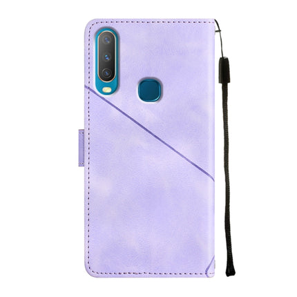 Skin-feel Embossed Leather Phone Case, For vivo Y17 / Y15 / Y12 / U10 / Y11 / Y3, For vivo Y21 2021 / Y33s / Y21s, For vivo Y51 2020 / Y31 2021 / Y51a / Y53s 4G, For vivo Y77 5G Global