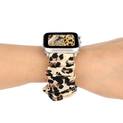 Cloth + Stainless Steel Hair Ring Watchband, For Apple Watch Series 8&7 41mm / SE 2&6&SE&5&4 40mm / 3&2&1 38mm, For Apple Watch Ultra 49mm / Series 8&7 45mm / SE 2&6&SE&5&4 44mm / 3&2&1 42mm                                                              ...