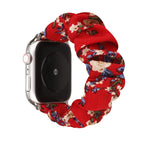 For Apple Watch Series 8&7 41mm / SE 2&6&SE&5&4 40mm / 3&2&1 38mm / Big Red Flower