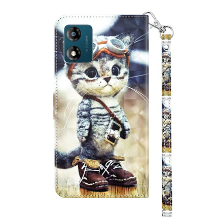 3D Painted Leather Phone Case, For Motorola Moto E13, For Motorola Moto G13 / G23