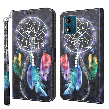 3D Painted Leather Phone Case, For Motorola Moto E13, For Motorola Moto G13 / G23